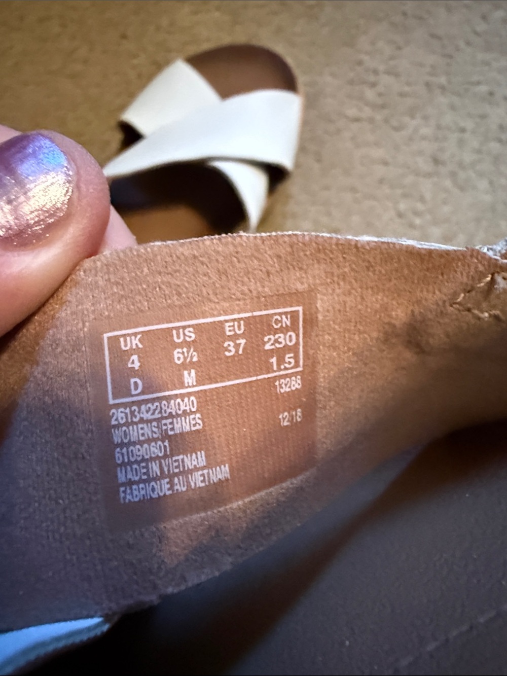 Clarks Cushion White Slingback Sandals 6.5 - Picture 4 of 9
